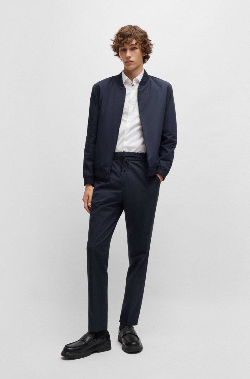 Hugo Boss Pantalones Extra Slim Fit De Algodón Elástico Técnico Lavable