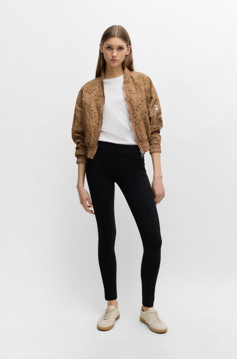 Hugo Boss Pantalones Extra Slim Fit En Punto Con Elástico