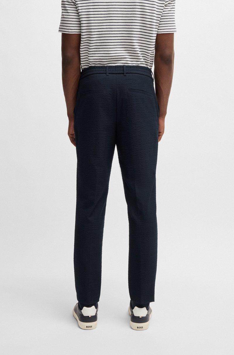 Hugo Boss Pantalones Formales De Tejido De Sirsaca Elástico