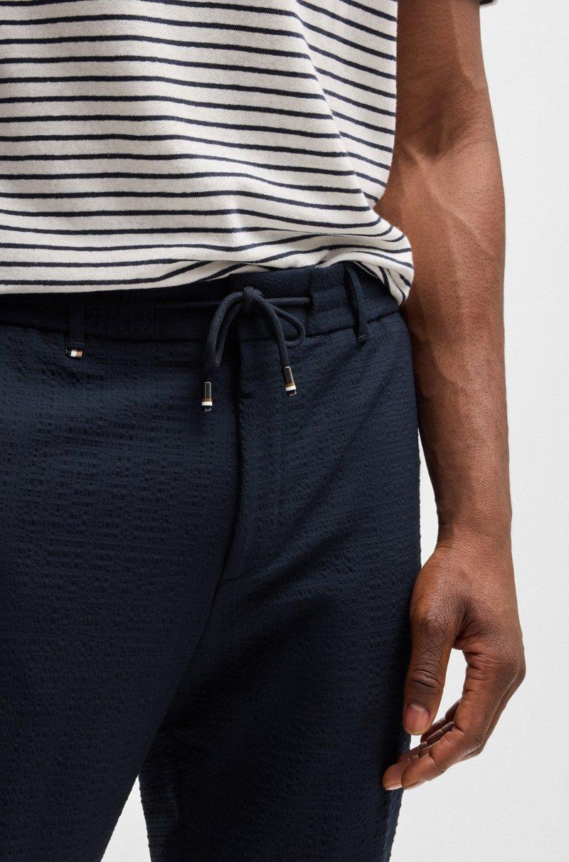 Hugo Boss Pantalones Formales De Tejido De Sirsaca Elástico