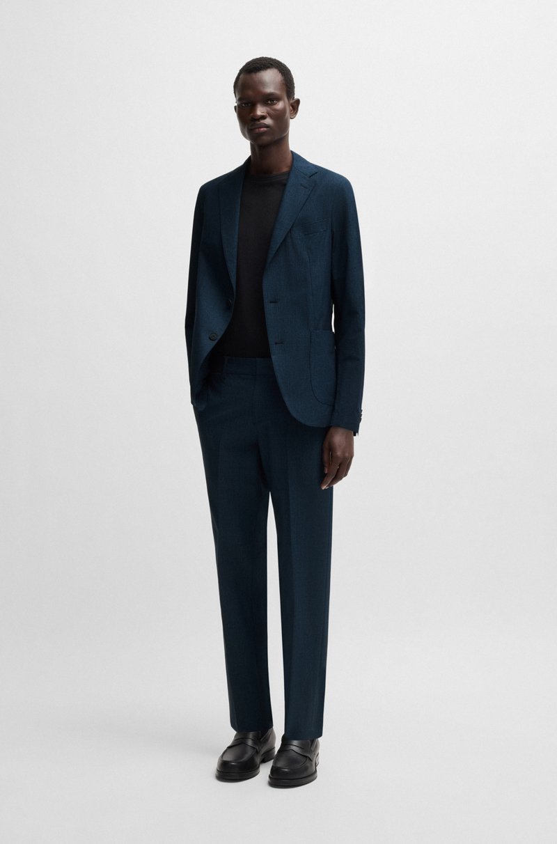 Hugo Boss Pantalones Formales De Tejido Elástico Repelente Al Agua