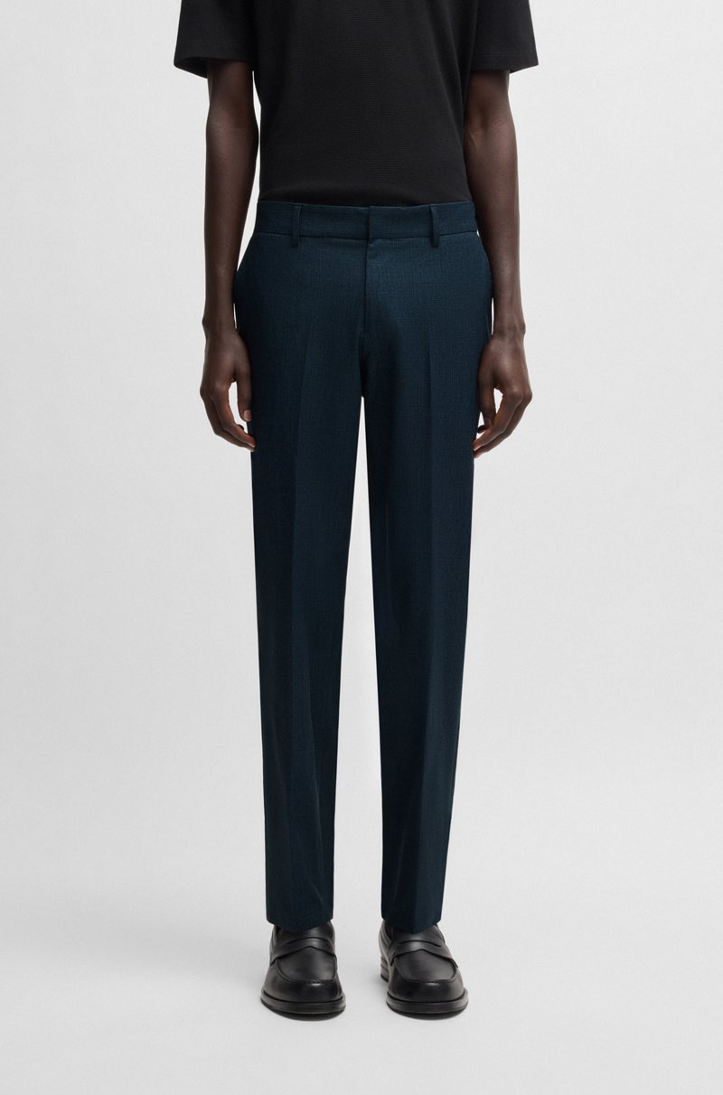 Hugo Boss Pantalones formales de tejido elástico repelente al agua