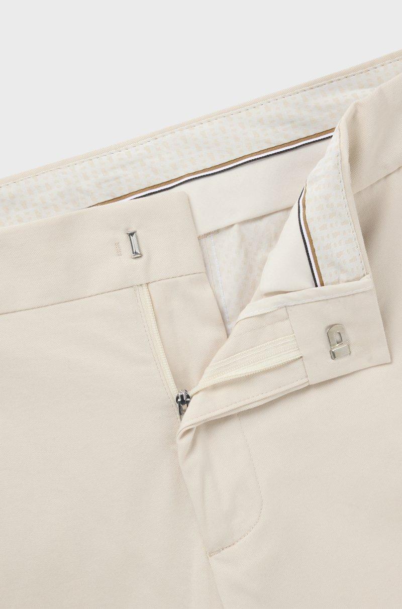Hugo Boss Pantalones Formales En Cómodo Algodón Elástico