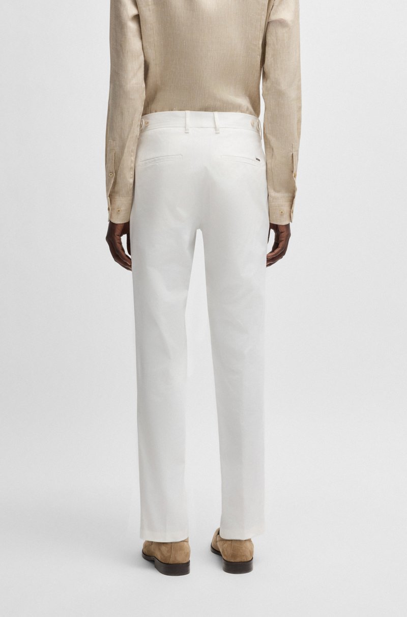 Hugo Boss Pantalones Formales En Cómodo Algodón Elástico