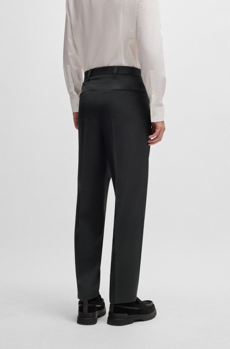 Hugo Boss Pantalones HUGO FORWARD Slim Fit En Sarga De Mezcla De Lana
