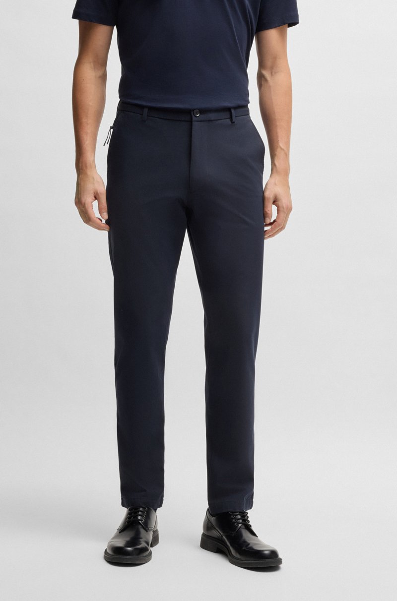 Hugo Boss Pantalones Modern Fit De Algodón Elástico