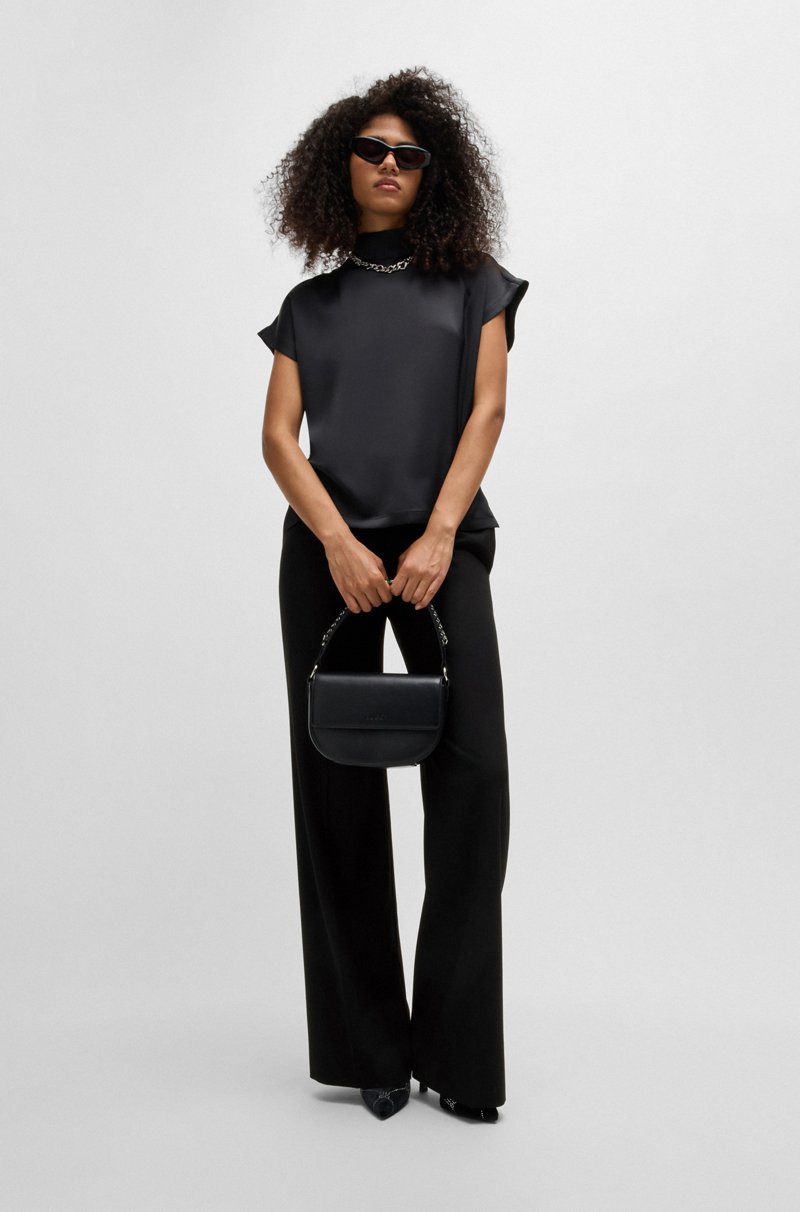 Hugo Boss Pantalones Regular Fit Con Pernera Acampanada