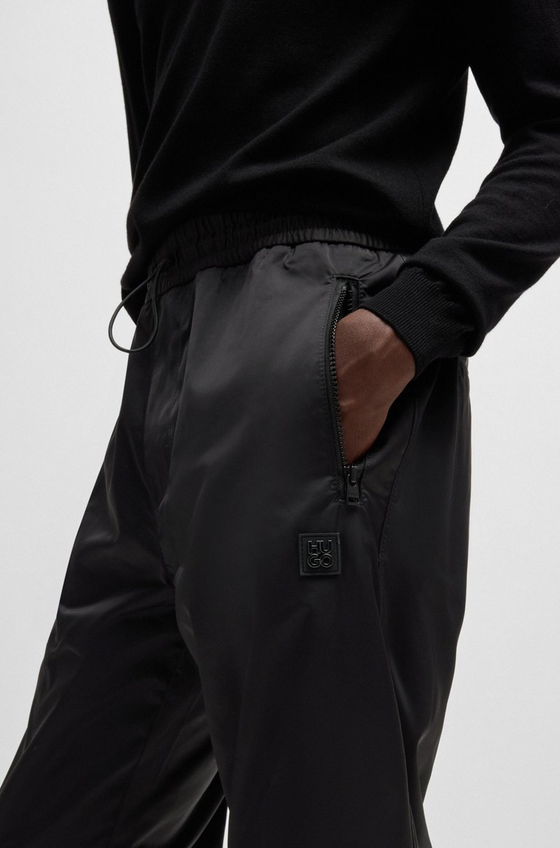 Hugo Boss Pantalones Regular Fit De Raso Repelente Al Agua