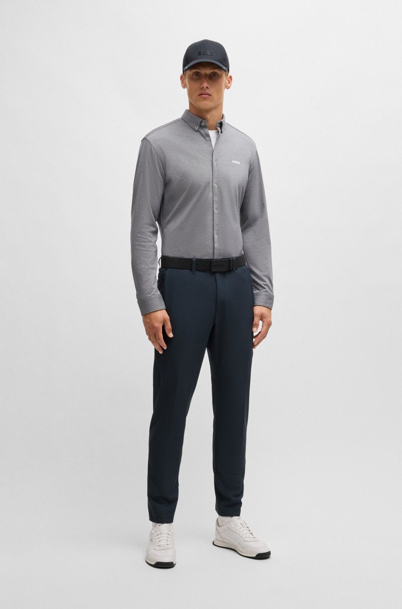 Hugo Boss Pantalones Regular Fit De Tejido Elástico Repelente Al Agua