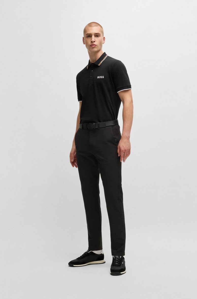 Hugo Boss Pantalones Regular Fit De Tejido Elástico Repelente Al Agua
