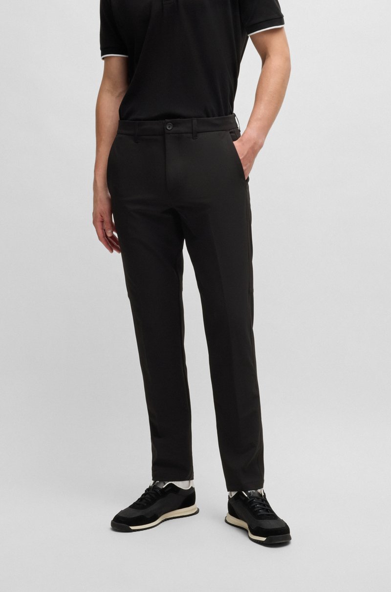 Hugo Boss Pantalones regular fit de tejido elástico repelente al agua