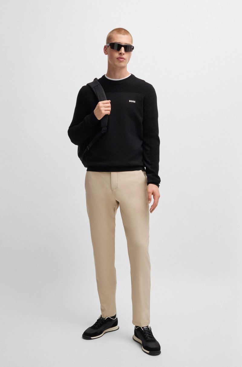 Hugo Boss Pantalones Regular Fit De Tejido Elástico Repelente Al Agua