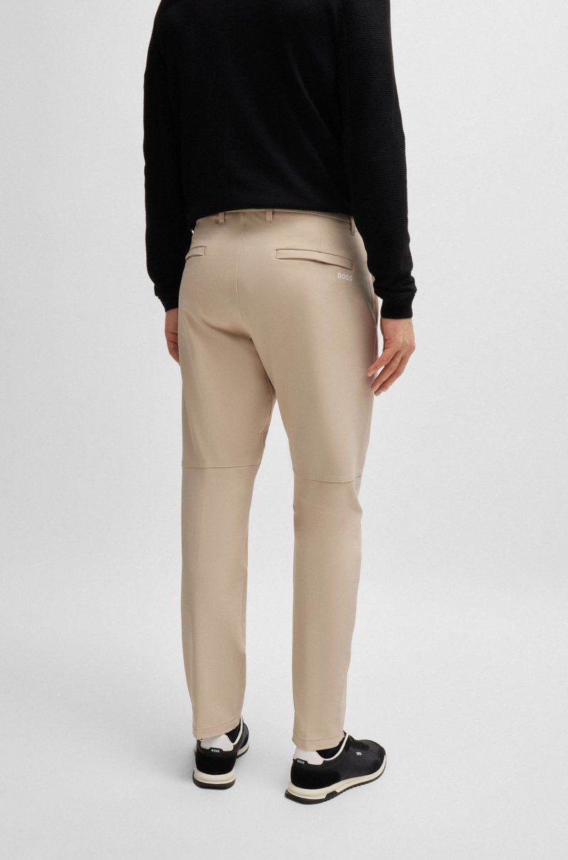 Hugo Boss Pantalones Regular Fit De Tejido Elástico Repelente Al Agua