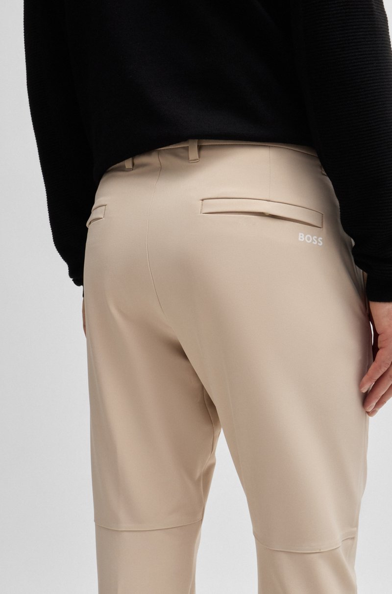 Hugo Boss Pantalones Regular Fit De Tejido Elástico Repelente Al Agua