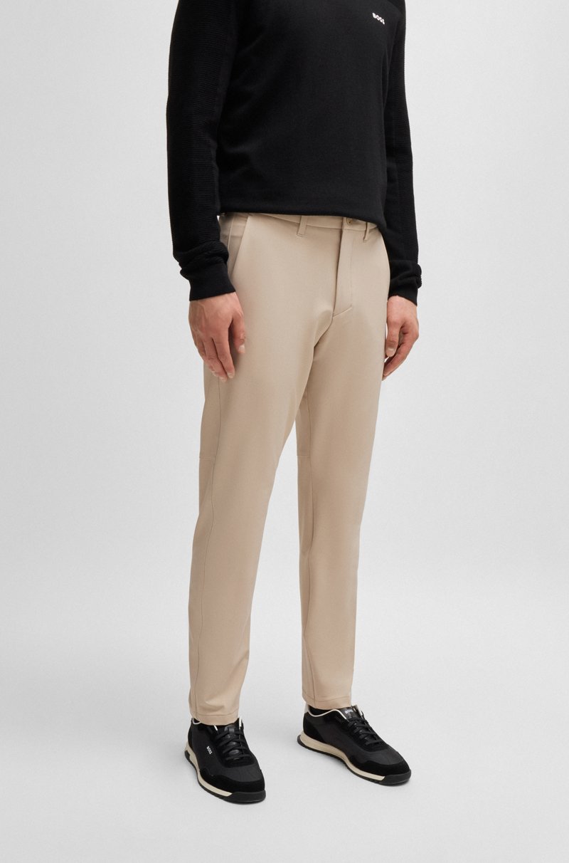 Hugo Boss Pantalones regular fit de tejido elástico repelente al agua