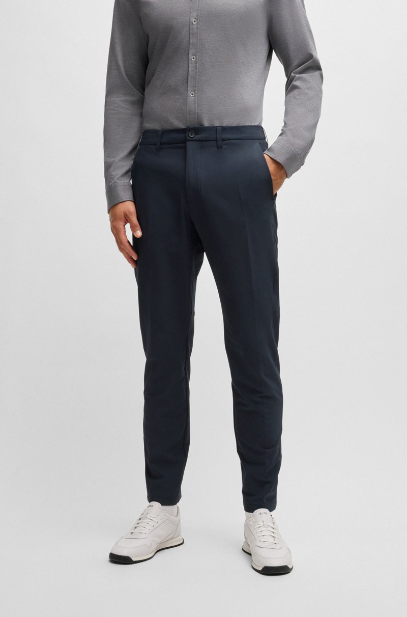 Hugo Boss Pantalones regular fit de tejido elástico repelente al agua