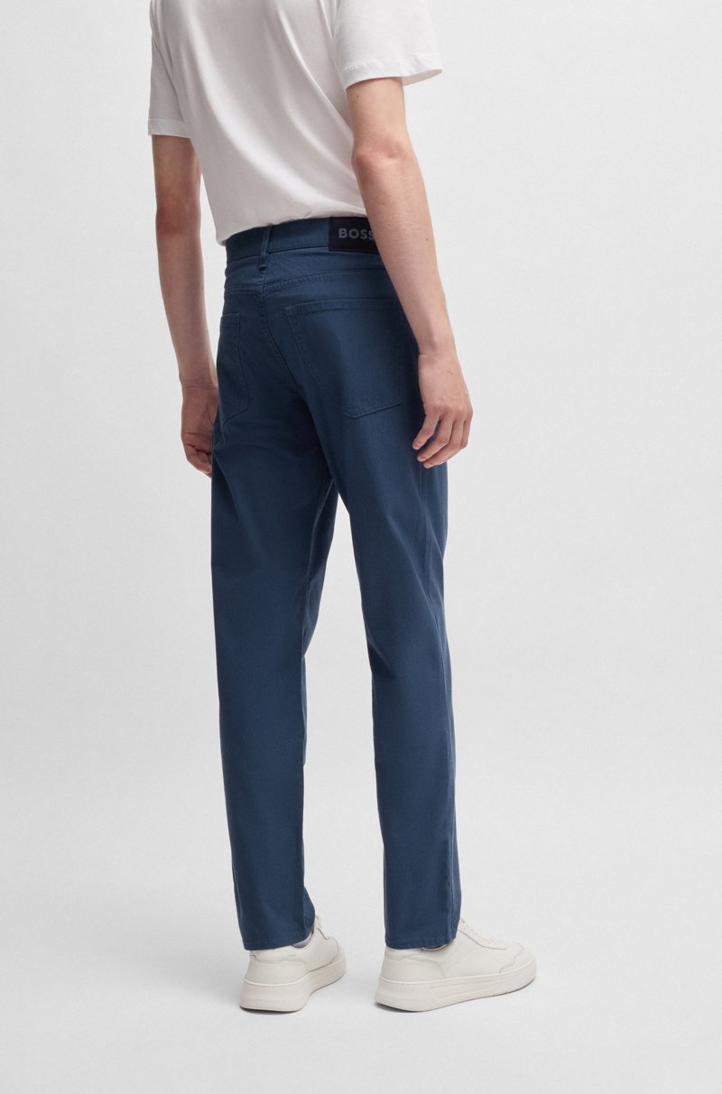 Hugo Boss Pantalones Regular Fit De Tiro Medio En Dobby Elástico