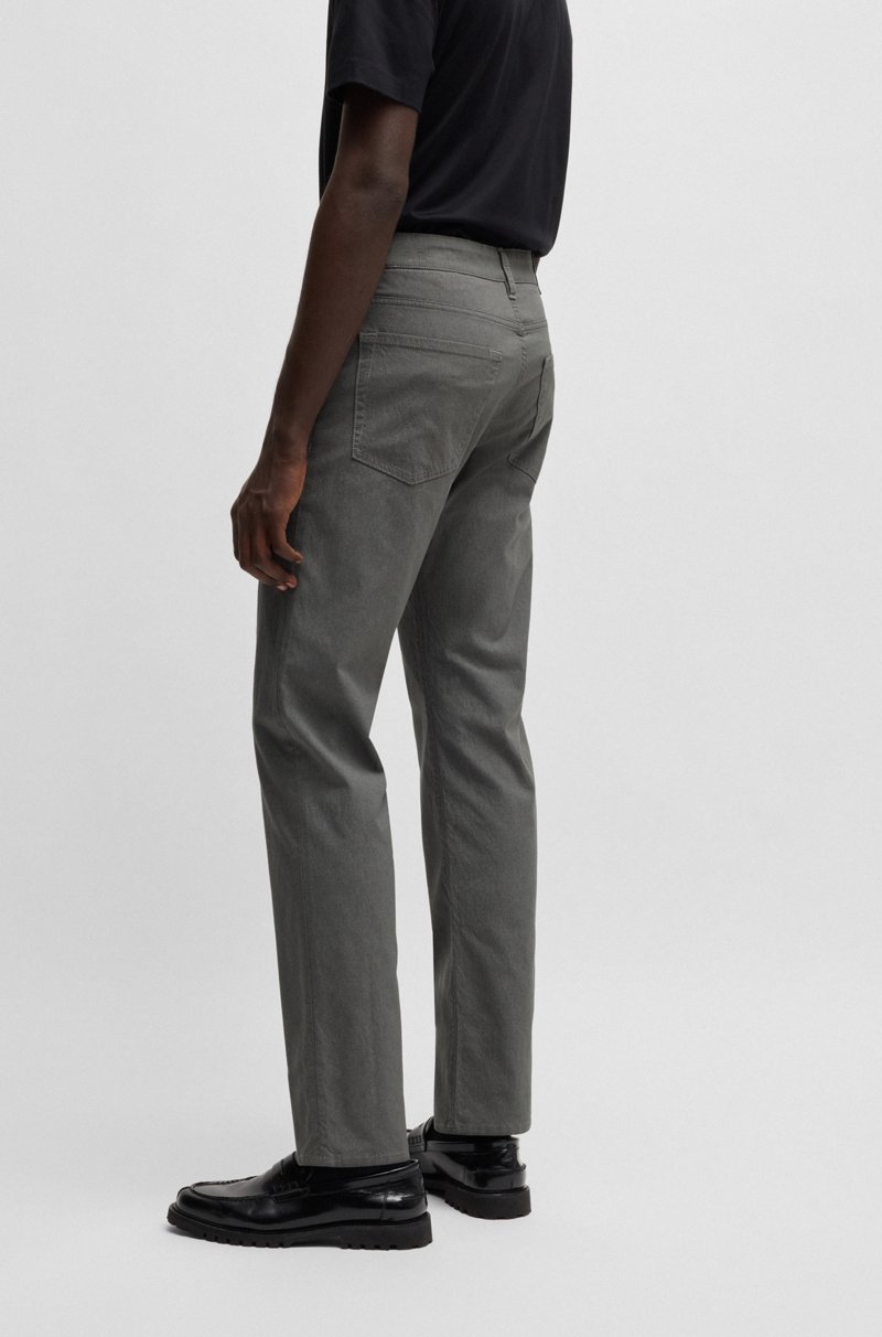 Hugo Boss Pantalones Regular Fit De Tiro Medio En Dobby Elástico