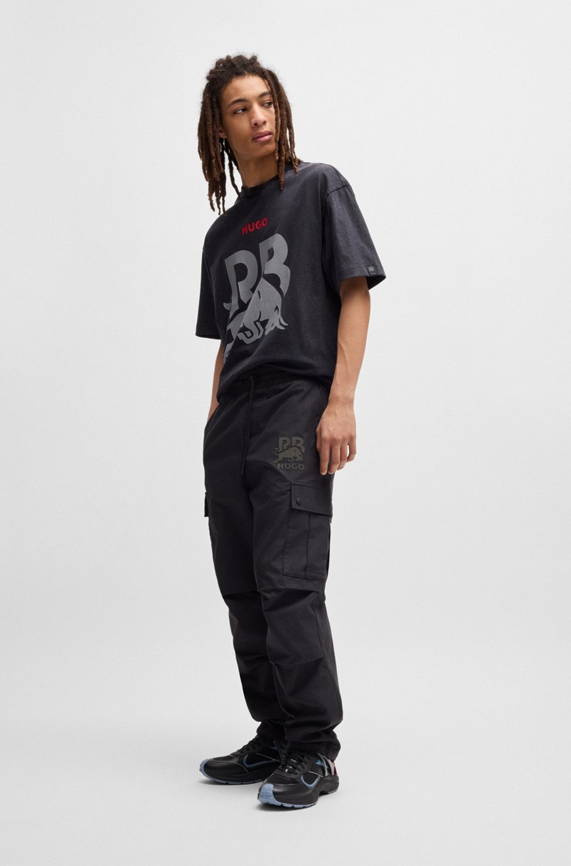 Hugo Boss Pantalones Regular Fit HUGO X RB Con Logo De Carbono Sutil