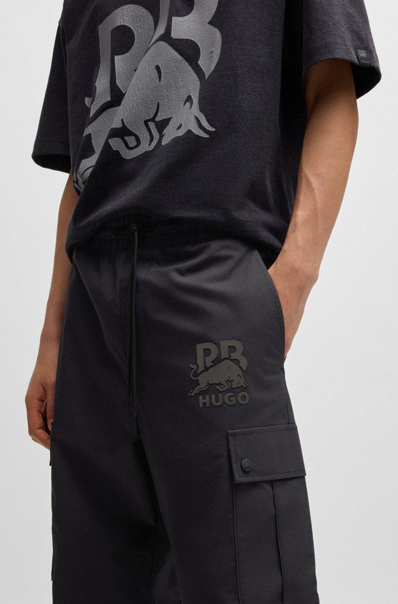 Hugo Boss Pantalones Regular Fit HUGO X RB Con Logo De Carbono Sutil