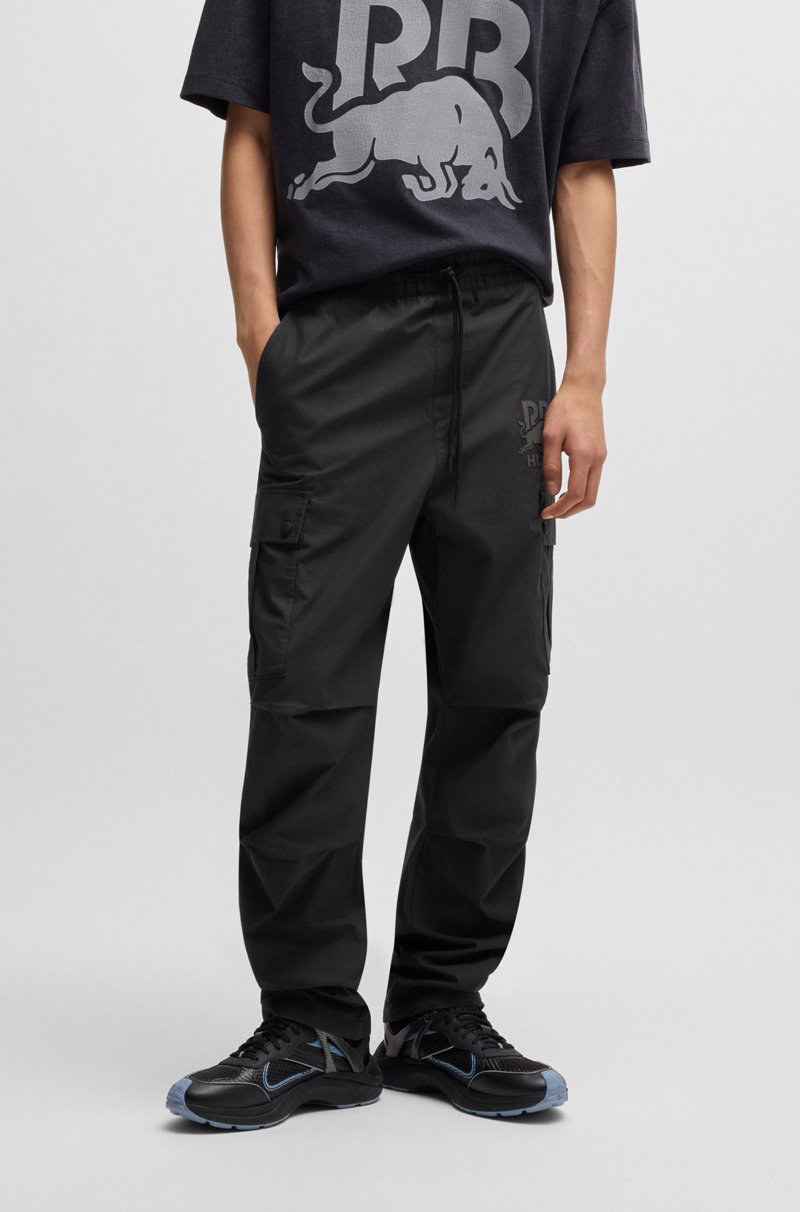 Hugo Boss Pantalones regular fit HUGO x RB con logo de carbono sutil