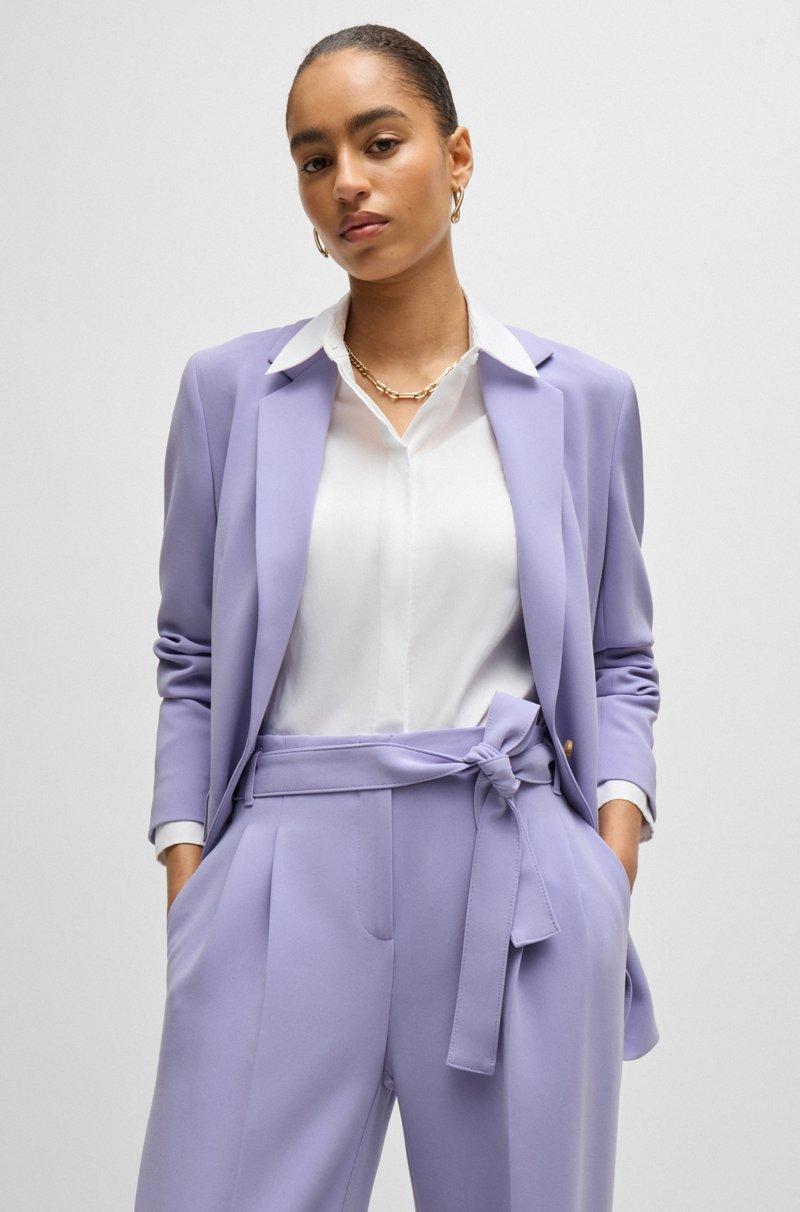 Hugo Boss Pantalones Relaxed Fit En Crepé Japonés Resistente A Las Arrugas