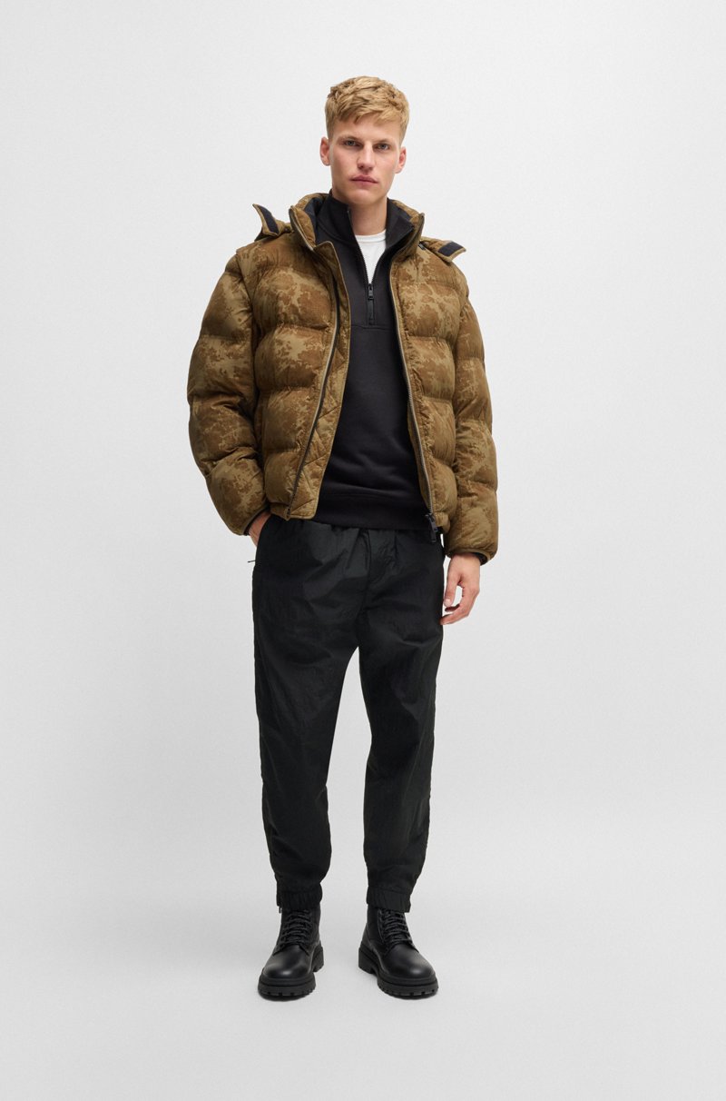 Hugo Boss Pantalones Relaxed Fit En Tejido Ligero Repelente Al Agua