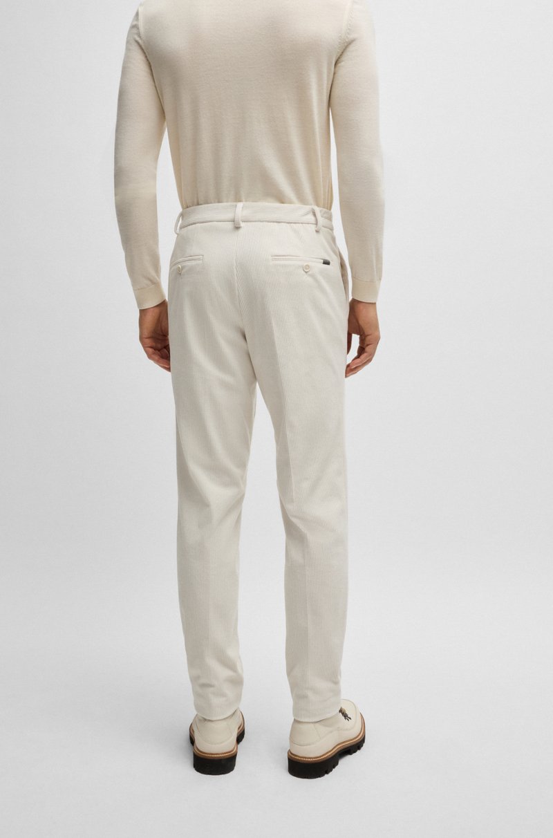 Hugo Boss Pantalones Slim Fit De Pana Elástica Técnica