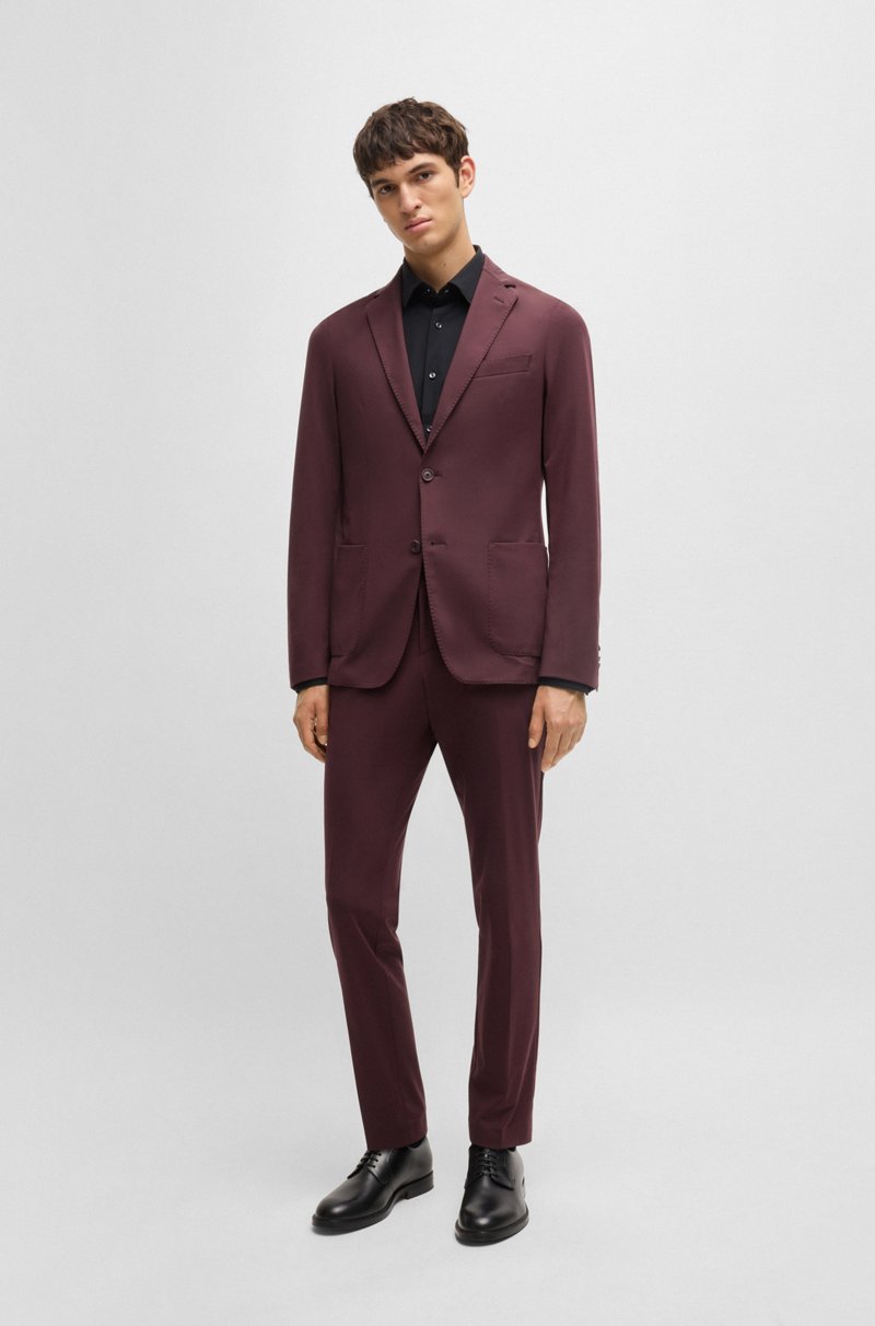 Hugo Boss Pantalones Slim Fit De Punto Técnico Elástico
