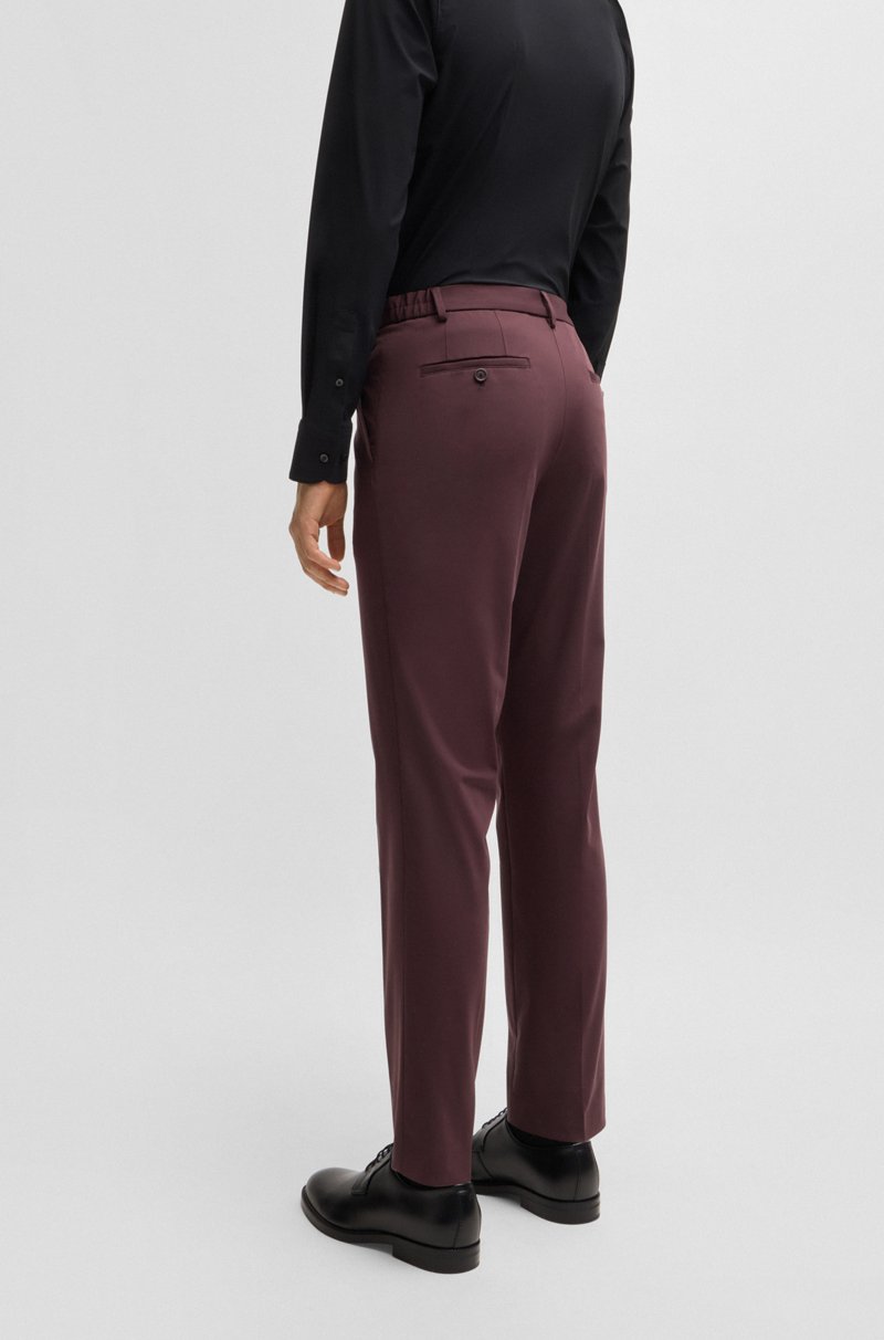 Hugo Boss Pantalones Slim Fit De Punto Técnico Elástico