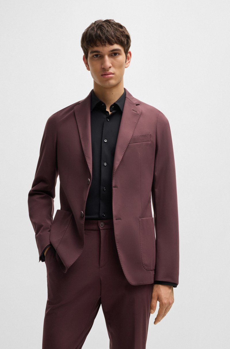 Hugo Boss Pantalones Slim Fit De Punto Técnico Elástico