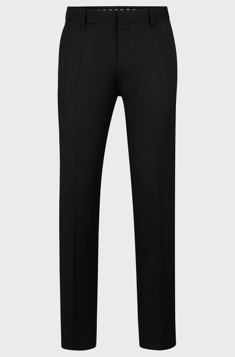 Hugo Boss Pantalones slim fit de sarga de lana virgen
