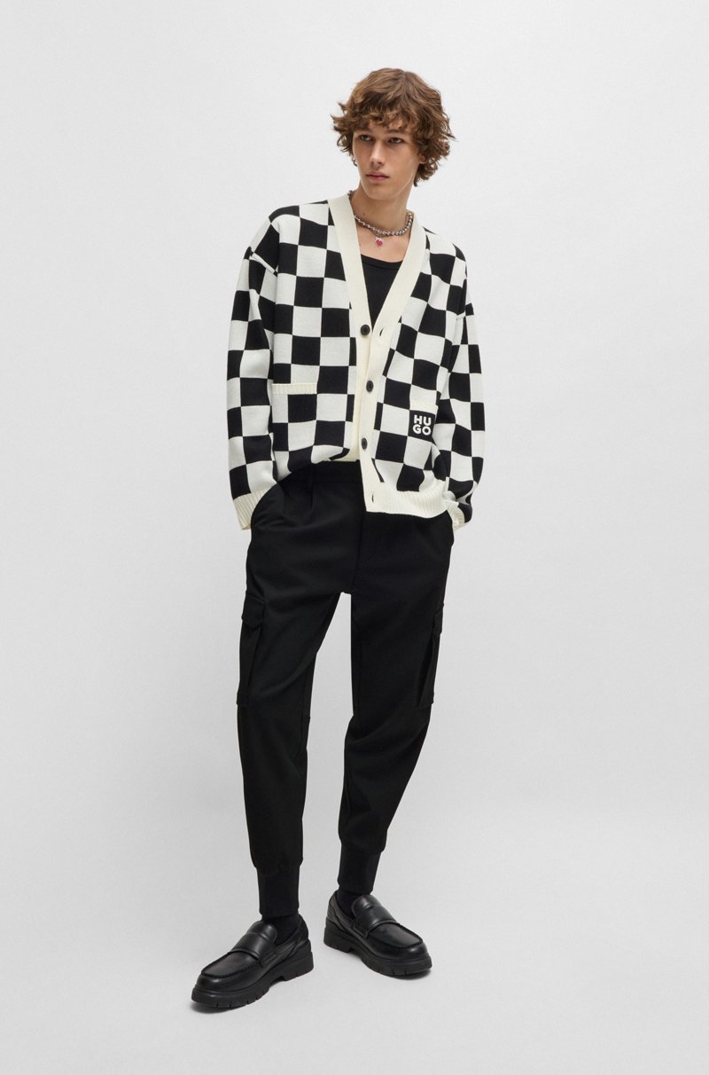 Hugo Boss Pantalones Slim Fit De Tejido De Gabardina Elástico