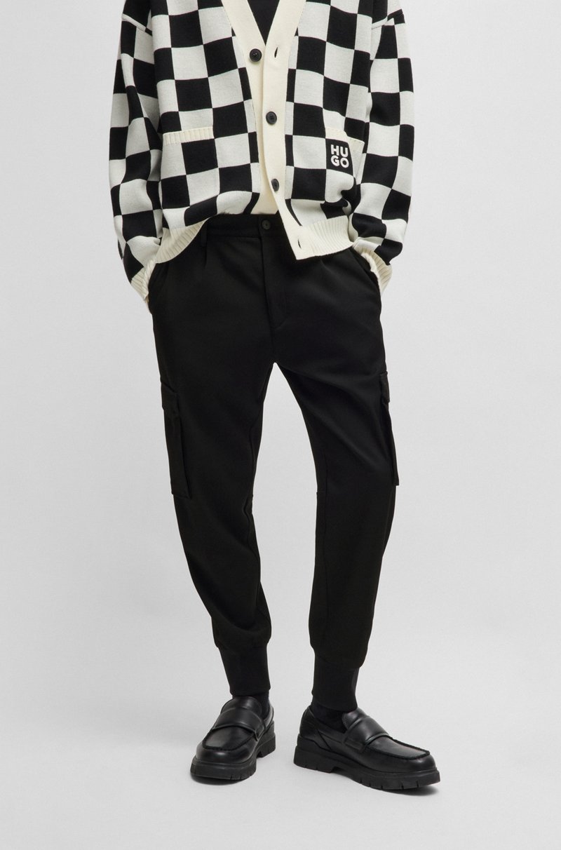 Hugo Boss Pantalones slim fit de tejido de gabardina elástico