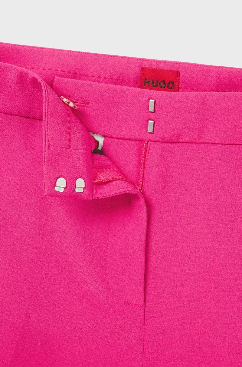 Hugo Boss Pantalones Slim Fit De Tejido Elástico Con Remache De Logo