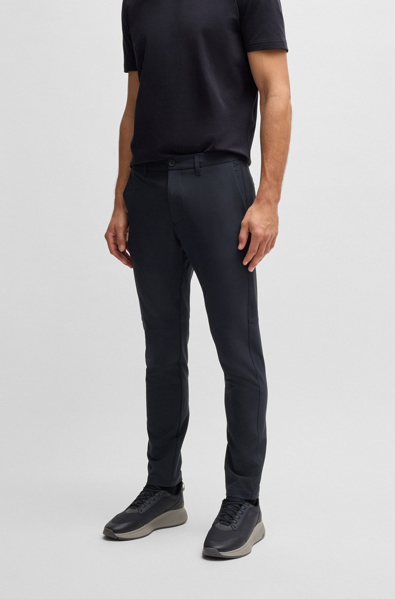 Hugo Boss Pantalones slim fit de tejido elástico repelente al agua