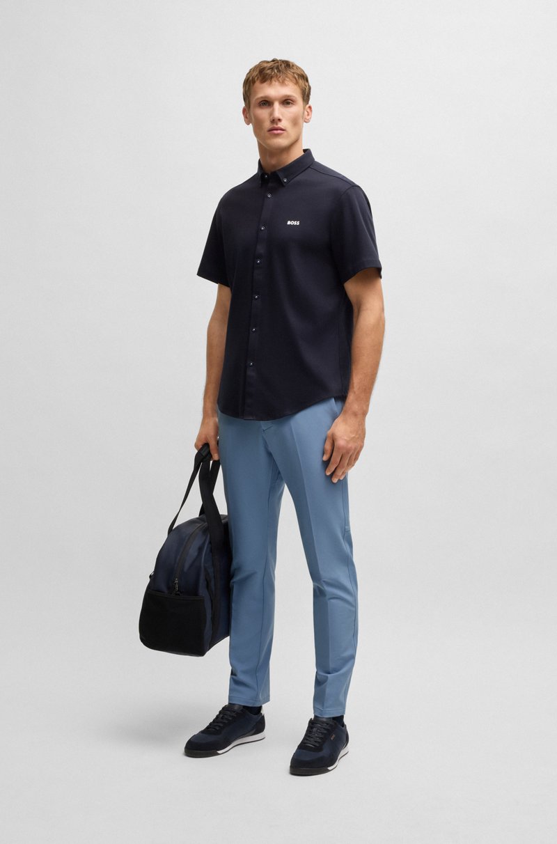 Hugo Boss Pantalones Slim Fit De Tejido Elástico Repelente Al Agua