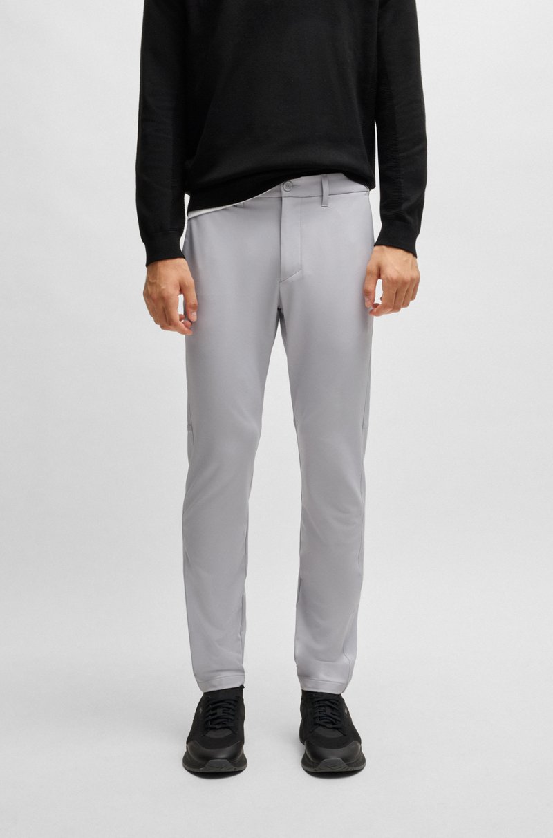 Hugo Boss Pantalones slim fit de tejido elástico repelente al agua