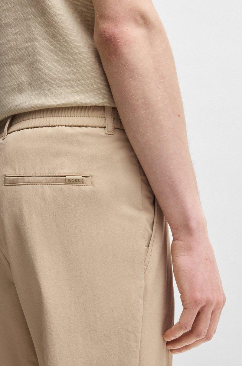 Hugo Boss Pantalones Slim Fit En Tejido De Membrana Elástica Ideal Para Viajar