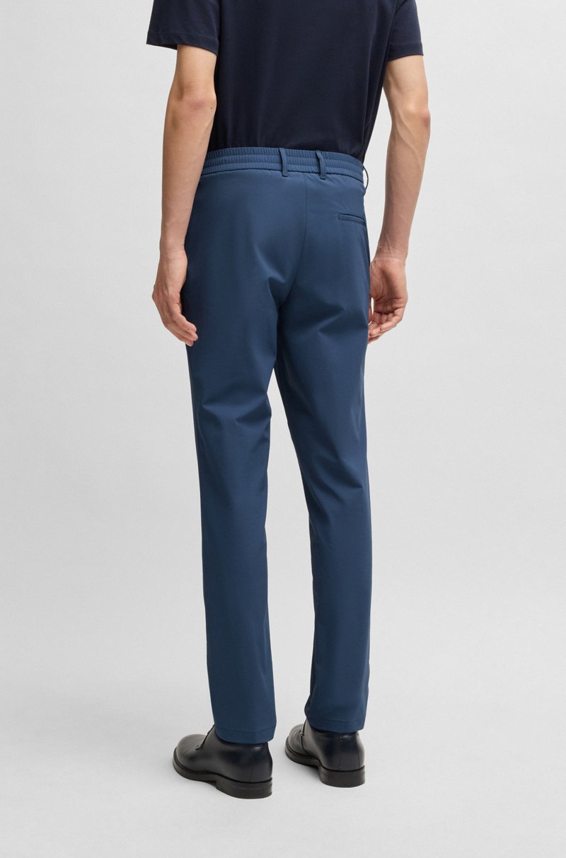 Hugo Boss Pantalones Slim Fit En Tejido De Membrana Elástica Ideal Para Viajar