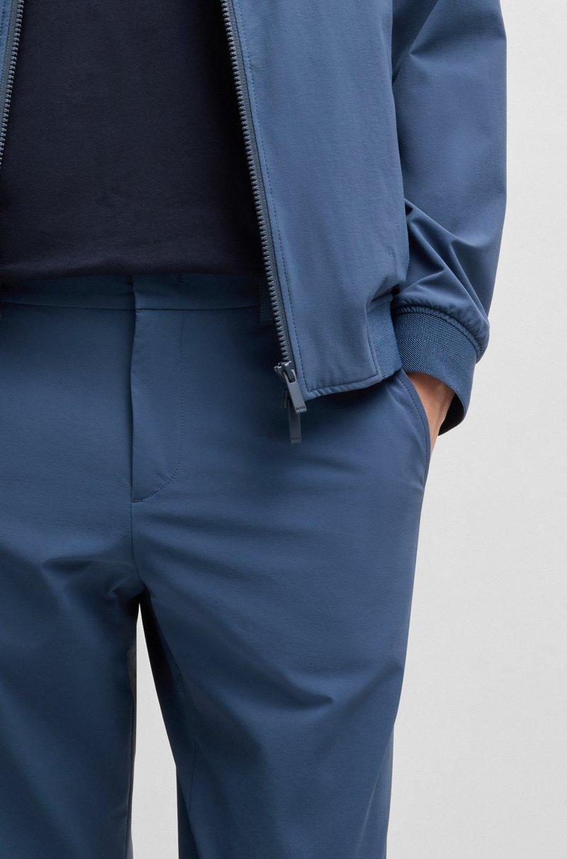 Hugo Boss Pantalones Slim Fit En Tejido De Membrana Elástica Ideal Para Viajar