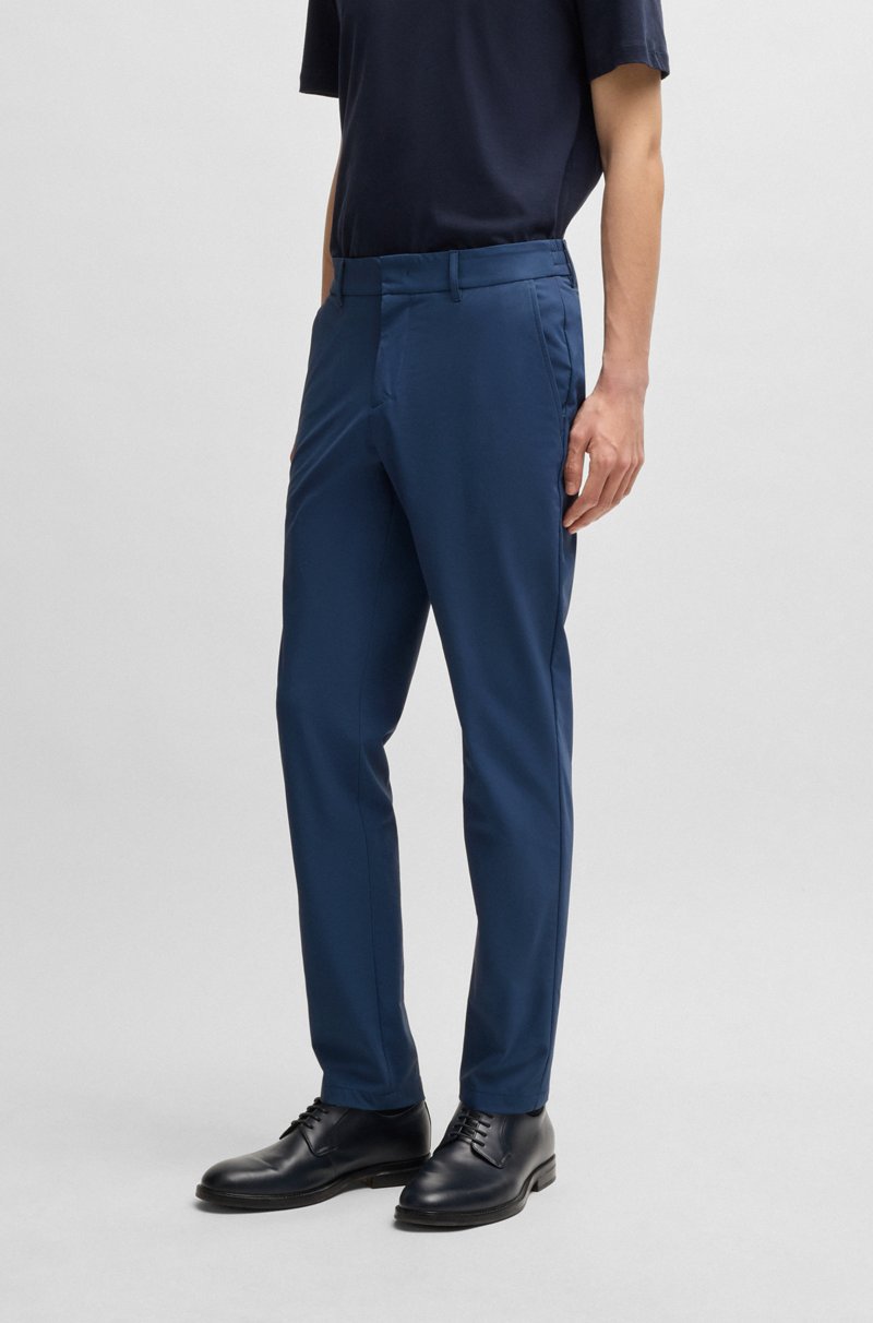 Hugo Boss Pantalones slim fit en tejido de membrana elástica ideal para viajar