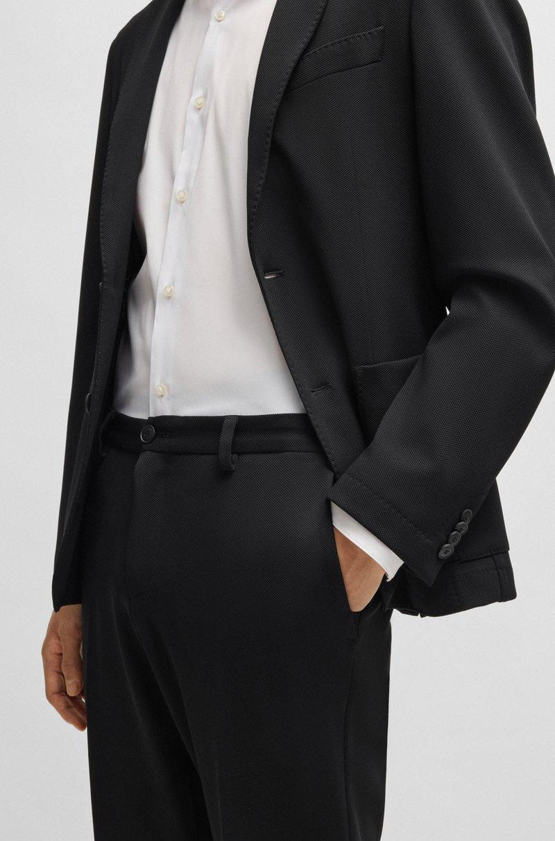 Hugo Boss Pantalones Slim Fit En Tejido Elástico Lavable