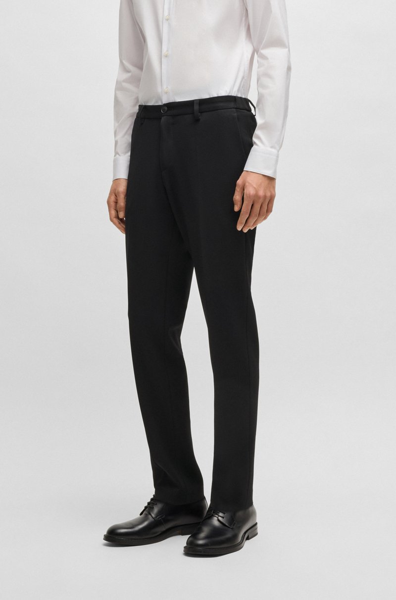 Hugo Boss Pantalones slim fit en tejido elástico lavable