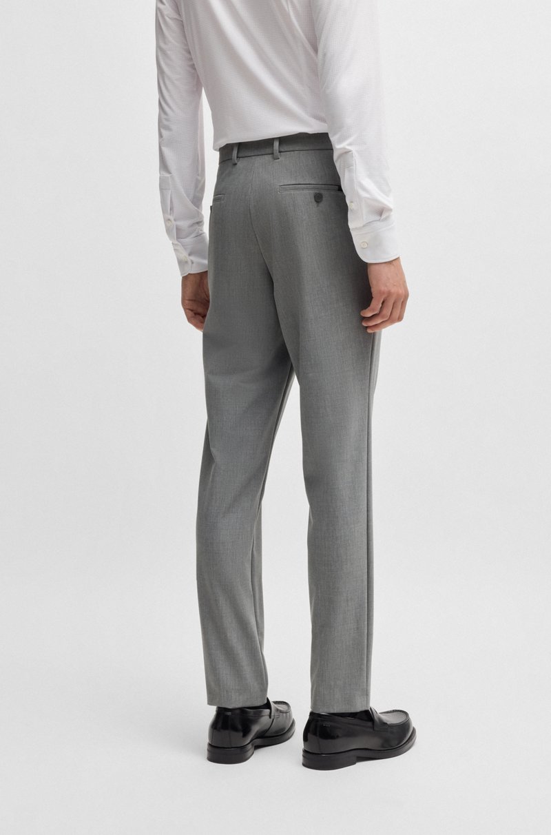 Hugo Boss Pantalones Slim Fit En Tejido Elástico Técnico
