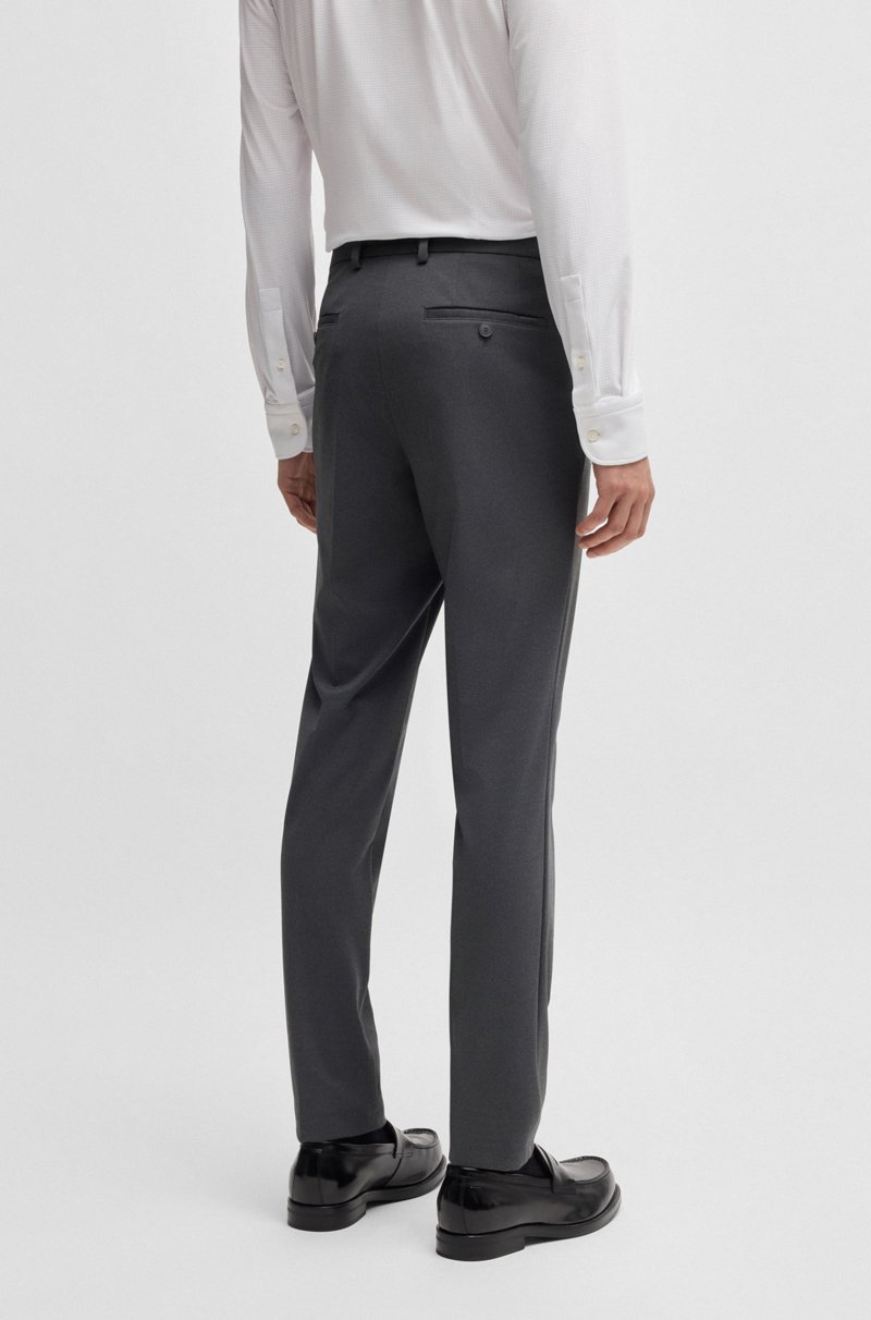 Hugo Boss Pantalones Slim Fit En Tejido Elástico Técnico Lavable