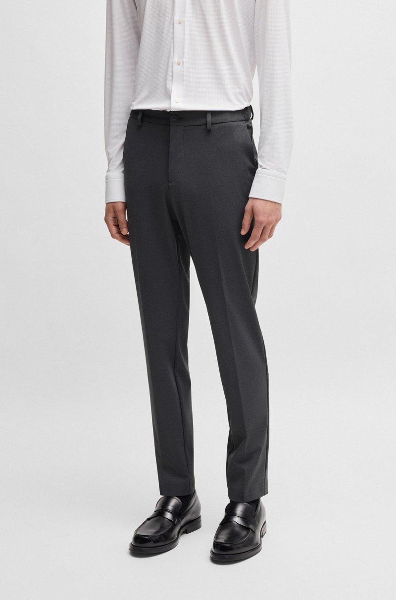 Hugo Boss Pantalones slim fit en tejido elástico técnico lavable