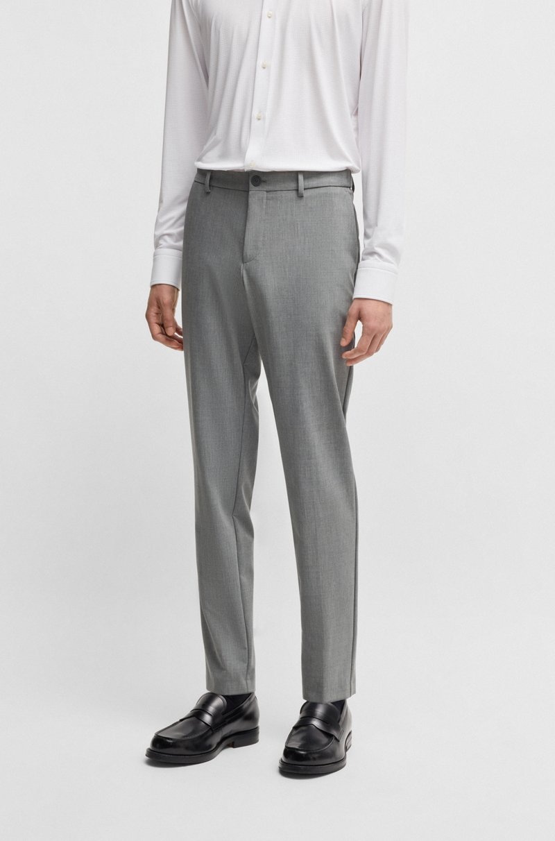 Hugo Boss Pantalones slim fit en tejido elástico técnico