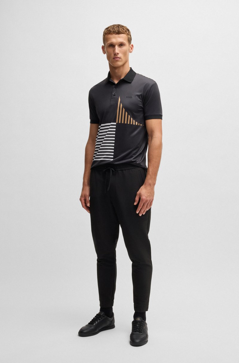 Hugo Boss Pantalones Tapered Fit De Tejido Elástico Repelente Al Agua