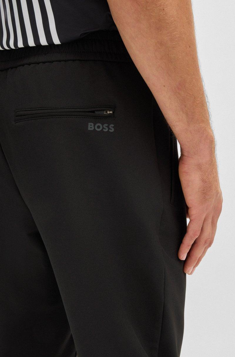 Hugo Boss Pantalones Tapered Fit De Tejido Elástico Repelente Al Agua